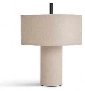 Stolové Lampa New Works, Margin, stmievateľné, Béžová, Obývacia izba, Tkanina / Textil, Škandinávsky
