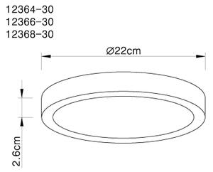 Globo 12368-30 - LED Stropné svietidlo LUCENA LED/28W/230V