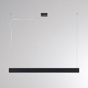LED závesné svietidlo PERFORA PROLINE M čierna 106 cm DALI smerom nahor/nadol, Čierna, Obývacia izba / jedáleň, Hliník, Moderný, Závesné svietidlo