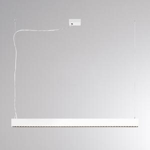 LED závesné svietidlo PERFORA PROLINE M, biela, 106 cm, DALI up/down, Biela / opálová, Obývacia izba / jedáleň, Hliník, Moderný, Závesné svietidlo