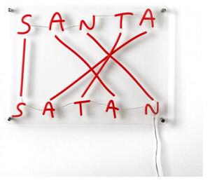 Stolové Lampa SELETTI, Santa-Satan, stmievateľné, Červená, Obývacia izba, Plast, Dizajnový
