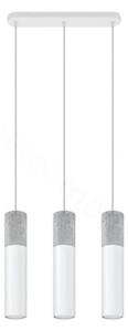 Sollux SL.0649 - Luster na lanku BORGIO 3xGU10/40W/230V betón/kov biela