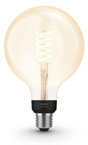 LED Stmievateľná žiarovka Philips Hue WHITE FILAMENT G125 E27/7W/230V 2100K