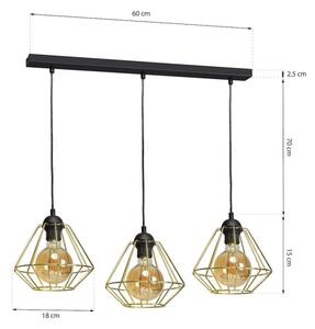 Luster na lanku LUPO 3xE27/60W/230V