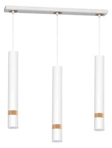 Luster na lanku JOKER WHITE WOOD 3xGU10/8W/230V