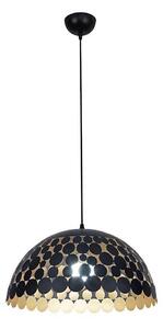 Luster na lanku LISA BLACK 1xE27/60W/230V