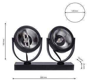 Bodové svietidlo LUGAR 2xAR111 - GU10/25W/230V