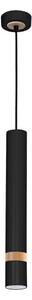 Luster na lanku JOKER BLACK WOOD 1xGU10/8W/230V