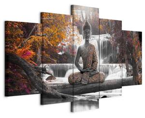 OBRAZ NA PLÁTNE, krajina a príroda, Budha, 100/50/1,2 cm artgeist - Online Only bytové doplnky, Online Only