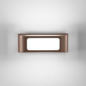 LED vonkajšie nástenné svietidlo DESERT, bronzová, šírka 25 cm, kov, Hnedá / staromosadz, Hliník, Moderný, Nástenné svietidlo