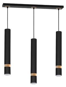 Luster na lanku JOKER BLACK WOOD 3xGU10/8W/230V