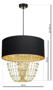 Luster na lanku ALMERIA 1xE27/60W/230V