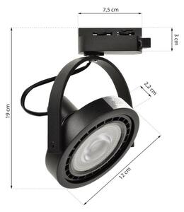 Bodové svietidlo do lištového systému LUGAR 1xAR111 - GU10/25W/230V
