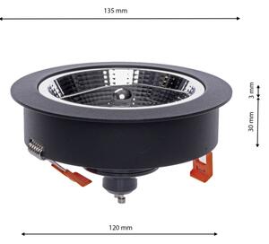 Podhľadové svietidlo REDONDO 1xAR111 - GU10/25W/230V