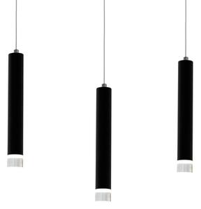 LED Luster na lanku CARBON 3xLED/15W/230V