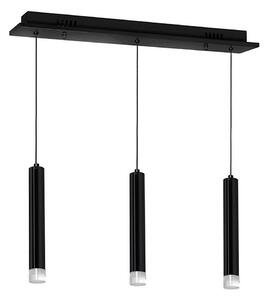 LED Luster na lanku CARBON 3xLED/15W/230V