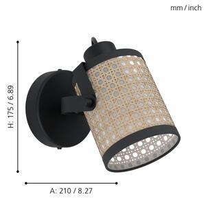 Eglo 43493 - Nástenné svietidlo RUSCOMB 1xE27/10W/230V