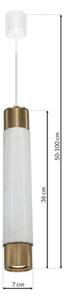 Luster na lanku Marble white/brass 1xGU10/8W/230V