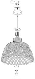Eglo 43285 - Luster na lanku AUSNBY 1xE27/40W/230V