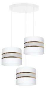 Luster na lanku CORAL 3xE27/60W/230V biela
