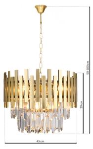 Luster na reťazi ASPEN GOLD 6xE14/40W/230V