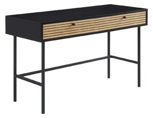 PÍSACÍ STÔL, čierna, farba duba, 120/50/75 cm Livetastic - Online Only kancelárie, Online Only