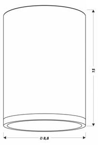 LED Stropné svietidlo TUBA LED/9W/230V