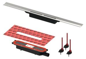 TECE set sprchového žľabu 90cm DN40 nerez 670900SET1