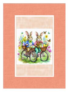 Bavlnená veľkonočná utierka digitálna potlač MIGU09-3 50x70 cm Farba Viacfarebná