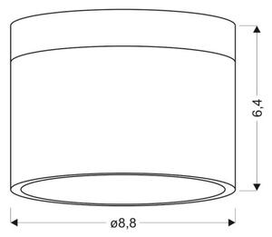 LED Stropné svietidlo TUBA LED/9W/230V biela/béžová