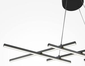 Maytoni MOD244PL-L50BK - LED luster na lanku HALO LED/40W/230V čierny