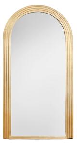 Estila Glamour nástenné zrkadlo Swan so zlatým oblúkovým rámom s vrstveným efektom 160 cm