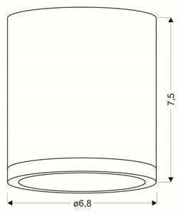 LED Stropné svietidlo TUBA LED/5W/230V biela/béžová
