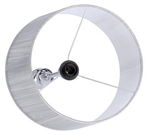 Stojacia lampa GILLENIA 1xE27/60W/230V strieborná