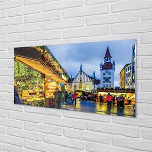 Nástenný panel  Nemecko Old Market prázdniny 100x50 cm