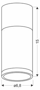 Stropné svietidlo TUBA GU10/15W/230V