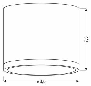 LED Stropné svietidlo TUBA LED/9W/230V