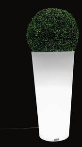 MONUMO Dizajnový kvetináč MONUMO HABANA - s osvetlením biely