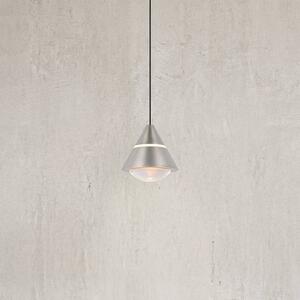 LED závesné svietidlo Romeo, Ø 14 cm, niklová farba, kov,, Hliník / sivá / zinok, Obývacia izba / jedáleň, kov, Moderný, Závesné svietidlo