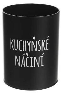 Orion Dóza, plechová, čierna, bez veka, KUCHYNSKÉ NÁČINIE