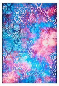 Koberec viacfarebný polyester 140 x 200 cm s nízkym vlasom s potlačou orientálny boho štýl obývacia izba spálňa