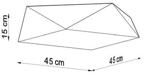 Stropné svietidlo HEXA 3xE27/60W/230V biela