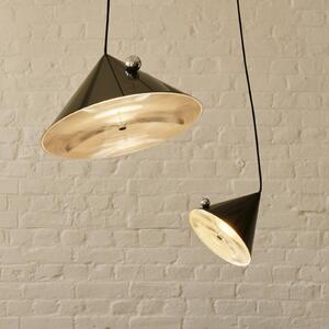 Tom Dixon LED závesné svietidlo Pose, zelená, Ø 25 cm, oceľ stmievateľné, Zelená, Obývacia izba / jedáleň, kov, Dizajn, Závesné svietidlo