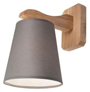 Nástenné svietidlo ANDREA 1xE27/60W/230V dub/šedá