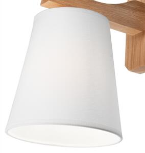 Nástenné svietidlo ANDREA 1xE27/60W/230V dub/biela