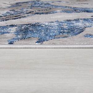 Modro-sivý behúň Flair Rugs Marbled, 80 x 300 cm