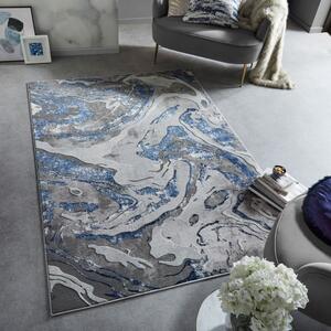 Modro-sivý koberec Flair Rugs Marbled, 160 x 230 cm