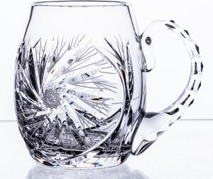 Onte Crystal Bohemia Crystal ručne brúsený pivný polliter Veterník 1KS