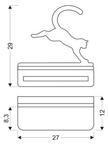 LED Detské nástenné svietidlo s poličkou JUMPING CAT LED/5W/230V