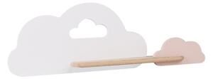 LED Detské nástenné svietidlo s poličkou CLOUD LED/5W/230V biela/ružová